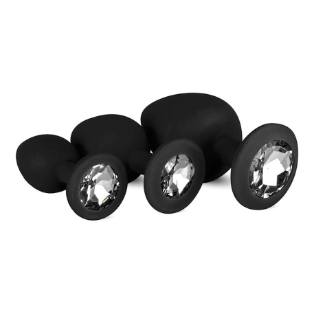 Set di 3 plug anali - EasyToys Diamond