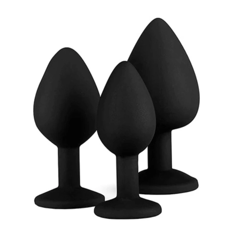 Set di 3 plug anali - EasyToys Diamond