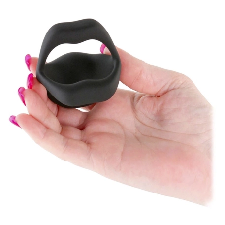 Vibrating connected penis ring - NS Novelties Techno Strobe