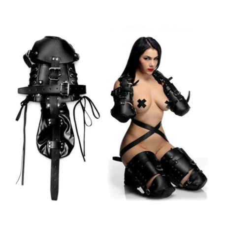 Kit de contrainte pieds et mains - Strict Crawler Bondage Set
