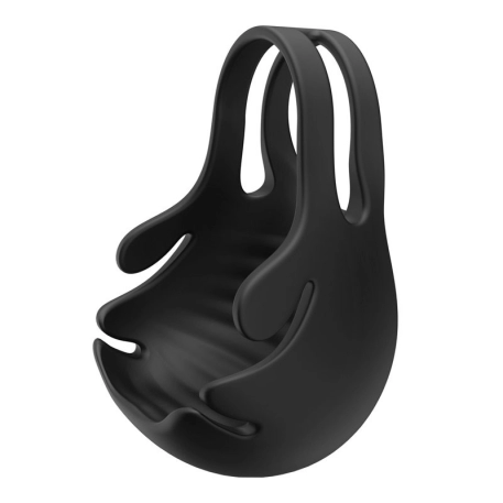 Anneau pénien et stimulateur de testicules vibrant - Dorcel Fun Bag