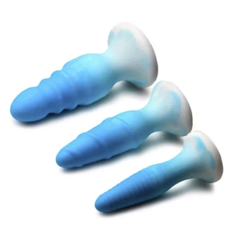 Set de 3 plugs anaux Curve  - Toys Simply Sweet (Bleu)