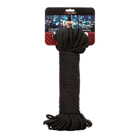 Corde de bondage Noir (50 m) - Scandal