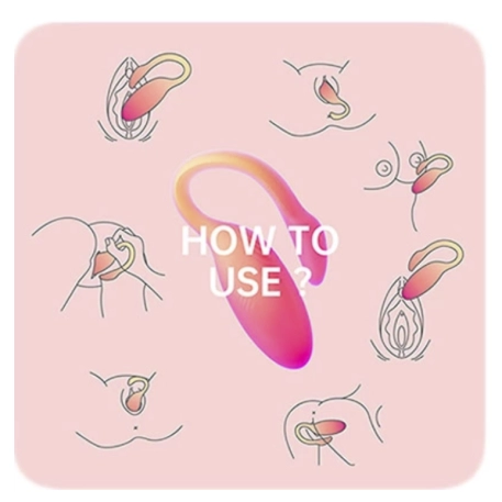 Uovo vibrante connesso (arancione) - Magic Motion Flamingo Max