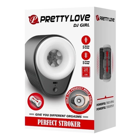 Masturbatore vibrante con movimento avanti e indietro - Pretty Love DJ Girl