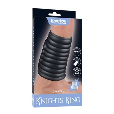 Vibrating and stimulating penis sleeve - Knights Ring Wave