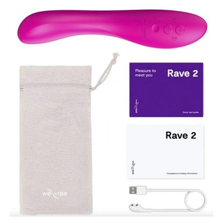 Stimolatore punto G e clitoride - We-Vibe Rave 2 (Rosa)