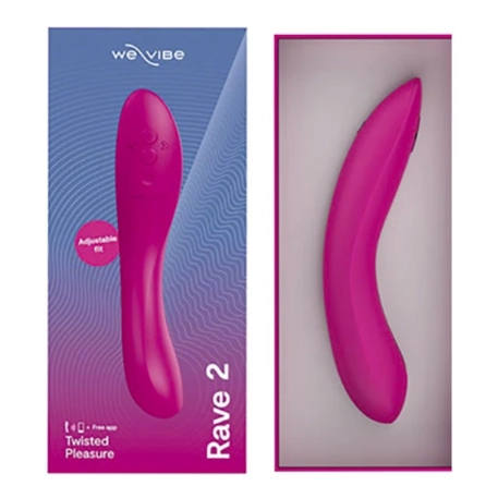 Stimolatore punto G e clitoride - We-Vibe Rave 2 (Rosa)