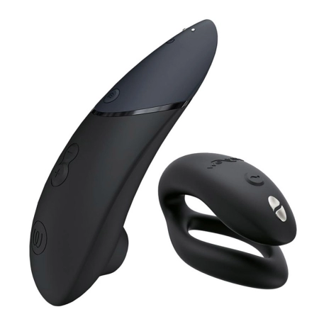 Womanizer Lust & Luxury (Black) - Clitoral stimulator and cock ring