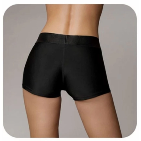 Imbracatura lingerie Ouch! Vibrating Strap-on Boxer - Nero
