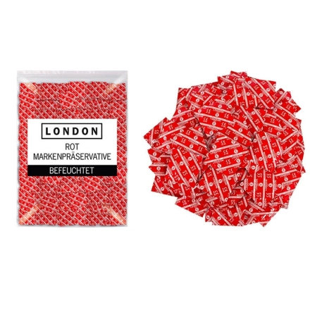 Durex London Rosso (Fragola) - 1000 preservativi