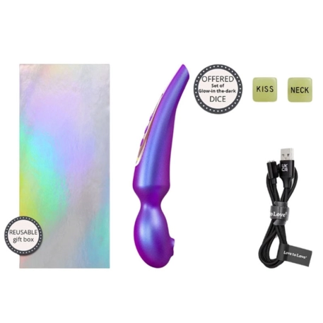 Stimolatore clitorideo Love to Love Pleaser - Notte iridescente