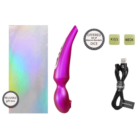 Stimulateur clitoridien Love to Love Pleaser - Iridescent Berry