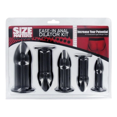 Anal dilator set (5 pieces) - Size Matters Ease-In