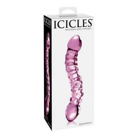 Double dildo en verre - Icicles No 55