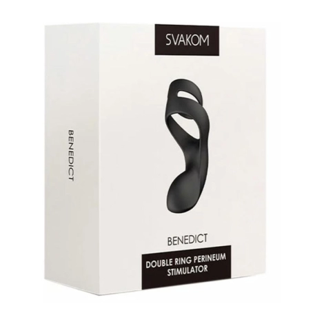 Double cock ring with perineum stimulator - Svakom Benedict