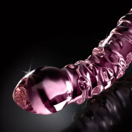 Double dildo en verre - Icicles No 55