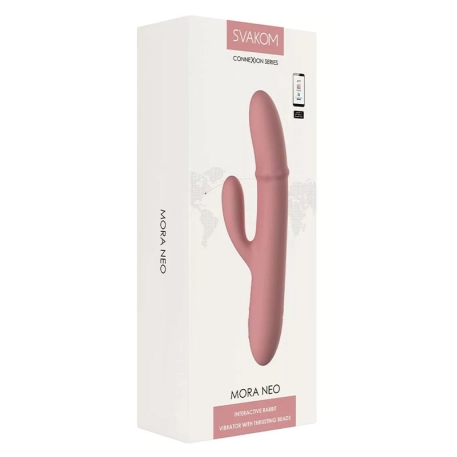 Vibromasseur rabbit avec anneau stimulant - Svakom Mora Neo