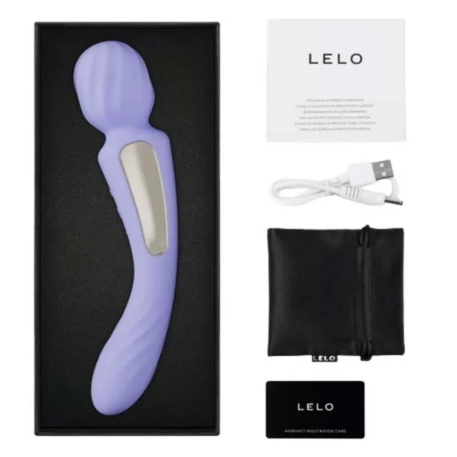 Vibrating wand vibrator - LELO Switch (Lilas)