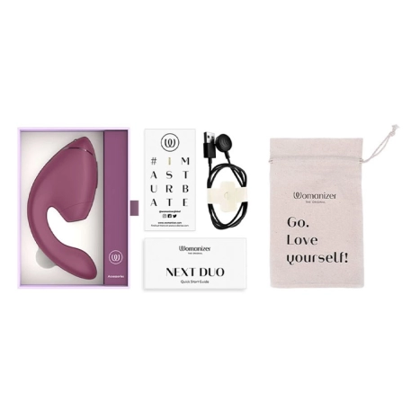 Womanizer NEXT DUO (Rose foncé) - Stimulateur clitoridien et vaginal
