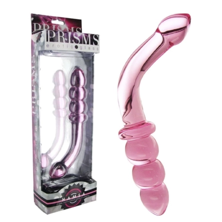 Prisms Hamsa Glass Dildo for G-Spot & Prostate Stimulation - Pink