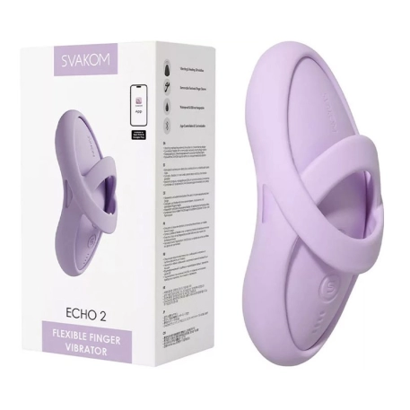 Stimulateur vibrant & chauffant en silicone - Svakom Echo 2 (Rose)