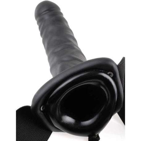 Godemichet creux vibrant noir 8