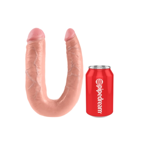 Realistischer gebogener Dildo - King Cock Double Trouble