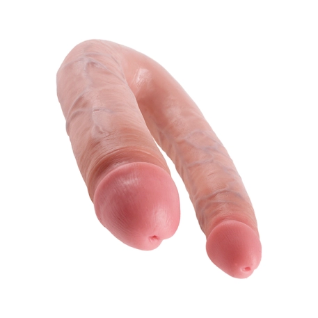 Realistischer gebogener Dildo - King Cock Double Trouble