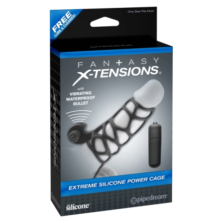 Stimulierende und vibrierende Penishülle - X-Tensions Extreme