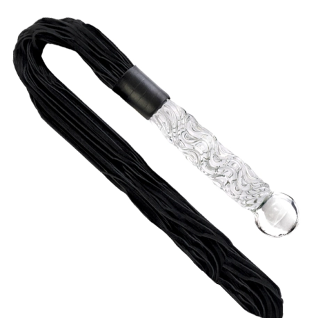 BDSM Martinet mit Glasdildo - Icicles 38