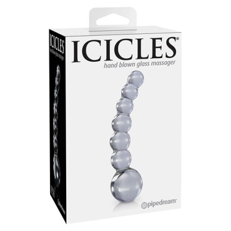 Dildo anal en verre - Icicles N°66