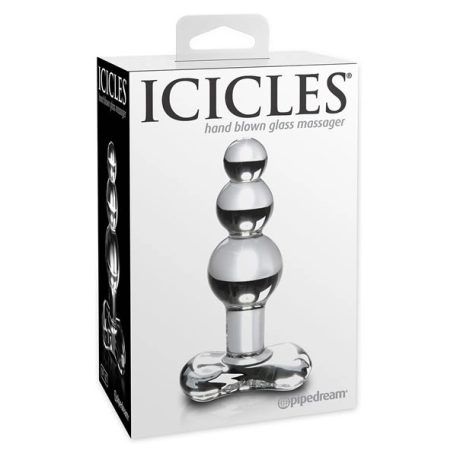 Progressiver Analplug aus Glas - Icicles No. 47