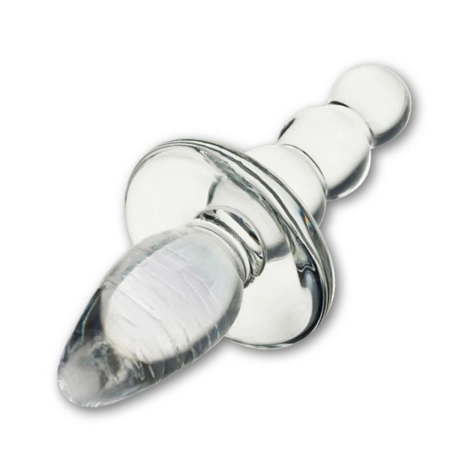 Titus Beaded Glass Butt Plug