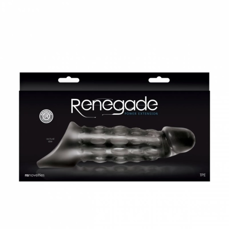 Guaina per ingrandire il pene - Renegade Power Extension transparente