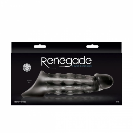 Sheath to enlarge the penis - Renegade Power Extension clear
