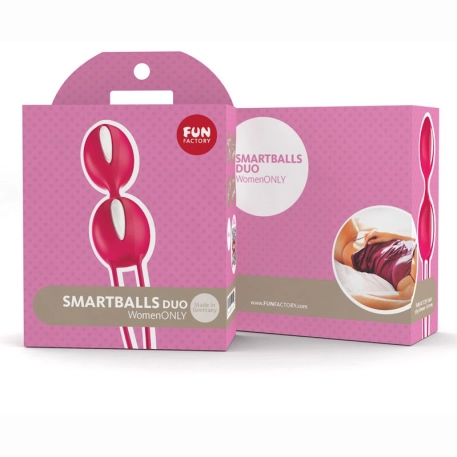 Smartballs Duo Indian Red and white - Fun Factory