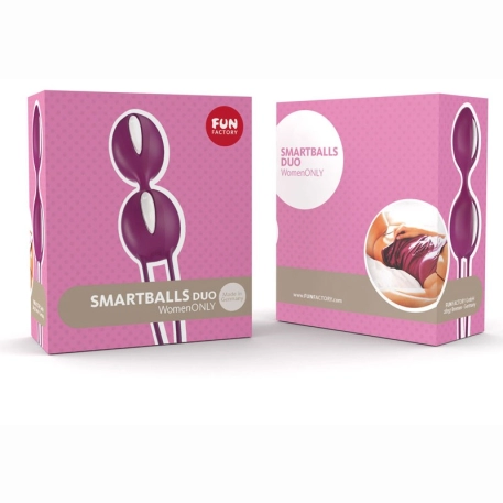 Smartballs Duo Violets and white - Fun Factory