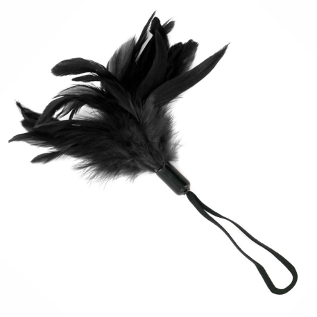 BDSM Tickler Pleasure Feather Schwarz - Sportsheets