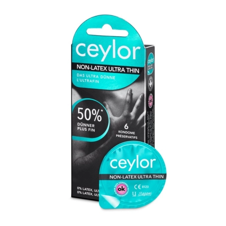 Préservatif Ceylor non Latex Ultra Fin - 6 préservatifs