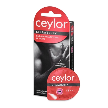 Préservatif Ceylor Strawberry – Préservatifs à la fraise 6pc
