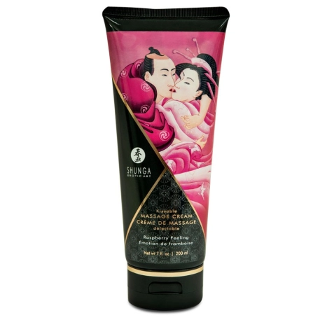 Kissable massage cream Shunga - Rasperry Emotion