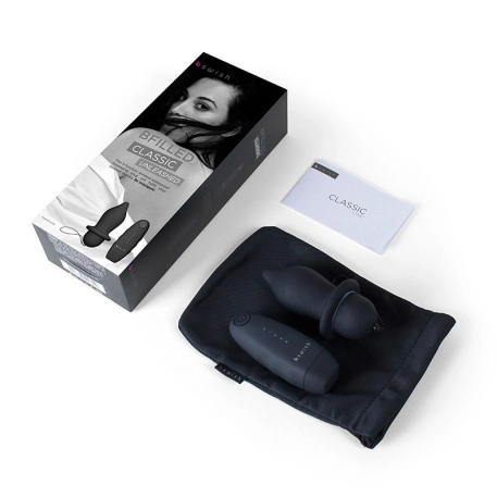 Vibrating Butt Plug Bfilled Classic Unleashed black - Bswish