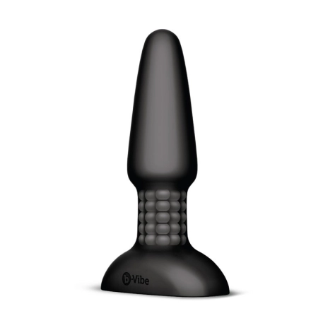 Plug anale rotante e vibrante telecomandato - B-Vibe Rimming 2 Nero