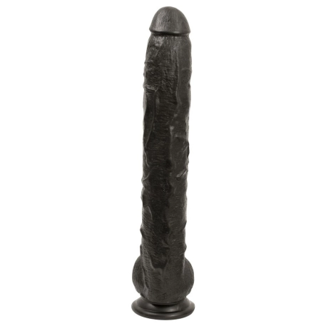 Extra Large Dildo 43cm Dick Rambone Cock Black – Doc Johnson