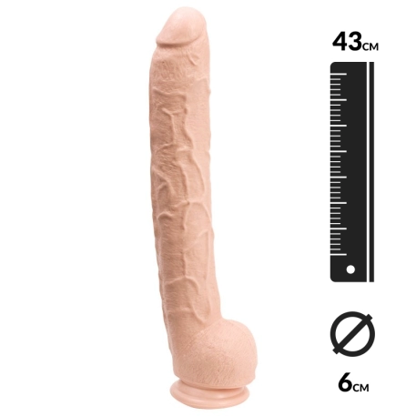 Godemichet Géant 43cm Dick Rambone Cock Blanc – Doc Johnson
