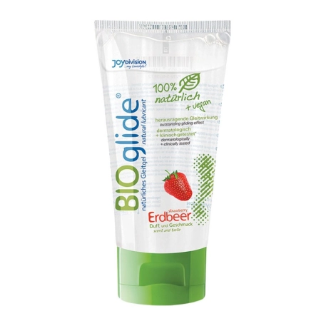 Bioglide Erdbeer 80ml - natürliches Gleitmittel Joydivision