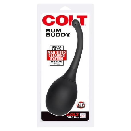 Gigante Pera clistere Bum Buddy Nero - Colt