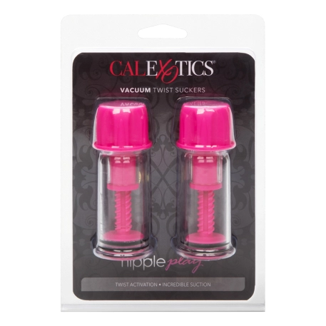 Mini Pumpen für Nippel Vacuum Twist Suckers Pink - Calexotics
