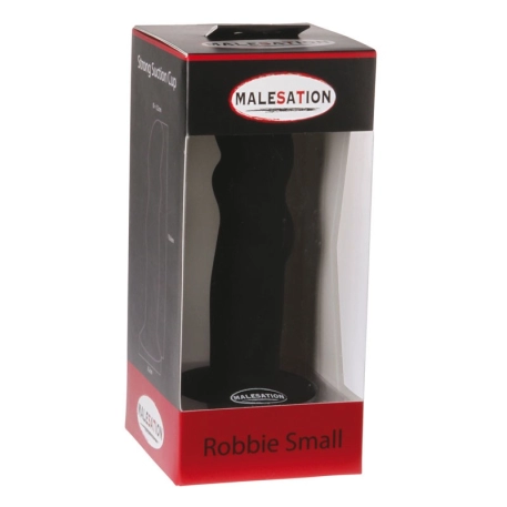 Silikon Anal Dildo Robbie Small Schwarz - Malesation